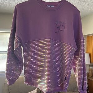 Purple Sequin Sweatshirt